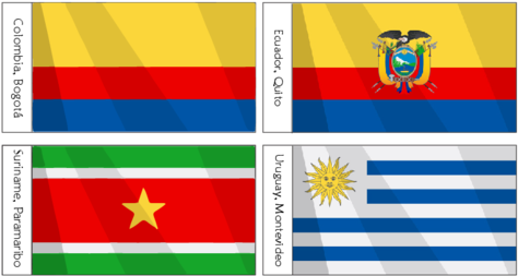 South American Flags Printables For Kids Part 2 South - Universidad Agraria Del Ecuador (500x386)