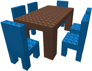 A Table With Chairs - Kitchen & Dining Room Table (420x420)