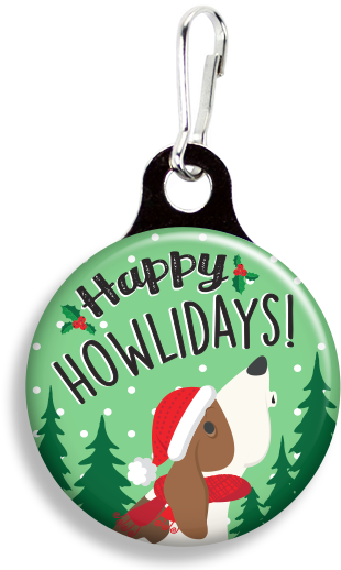 Fetch Life Pet Outfitters Dog & Cat Collar Clips - Promotional Zoogee 1-1/8 Round Metal Zipper Pull Tag (353x530)