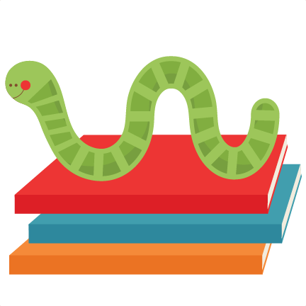 Bookworm - Cute Book Worm Clipart (432x432)