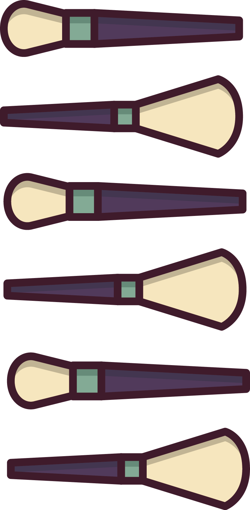 Cosmetics Ink Brush Clip Art - Tool (813x1658)