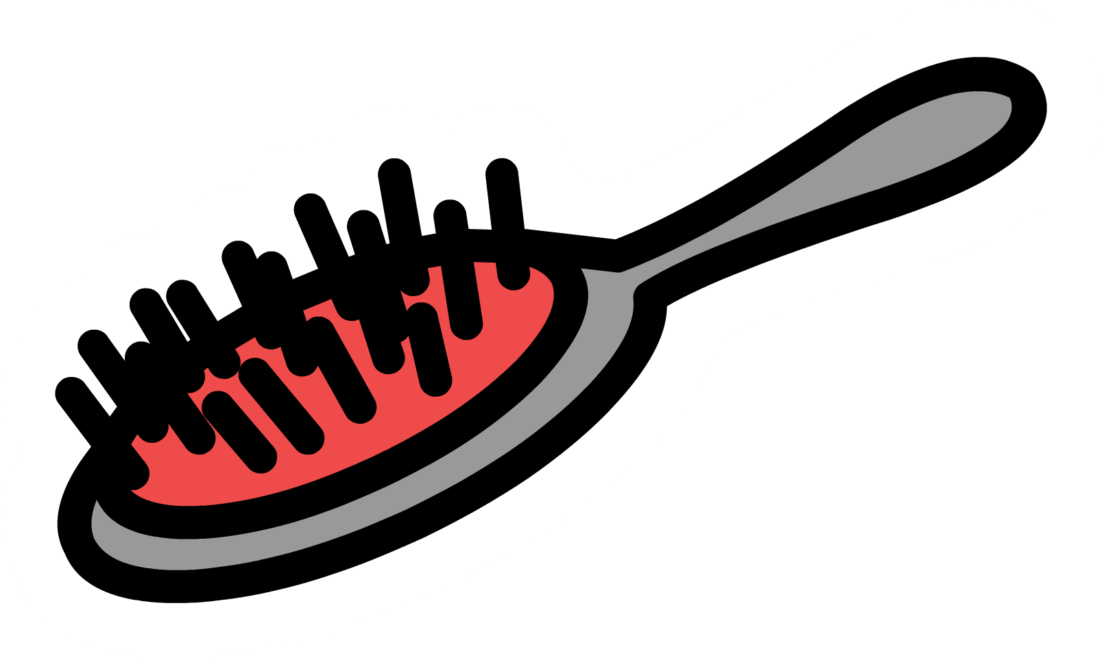 Blow Dry Hair And Brush Clipart Cliparthut Free Clipart - Cartoon Hair Brush Png (1613x960)