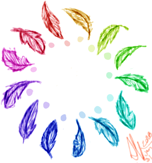 I Drew A Bunch Of Feathers With A Brush I Have On Sai - I Drew A Bunch Of Feathers With A Brush I Have On Sai (500x525)