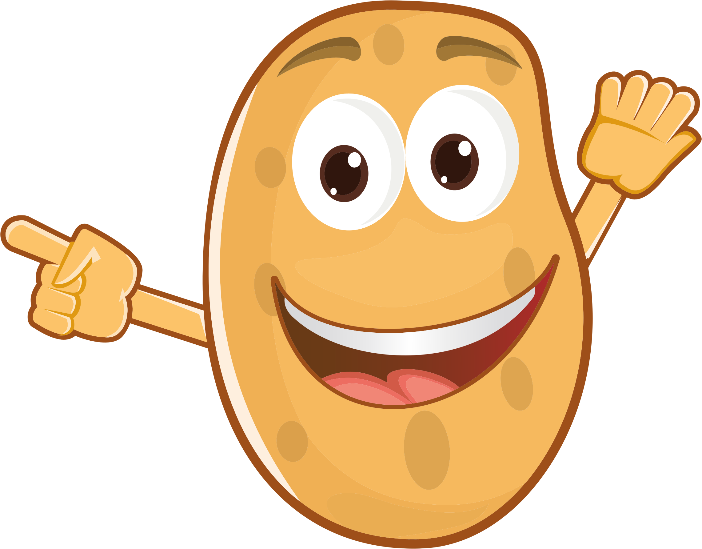 Potato Clipart Happy - Potato Png Clipart (2282x1784)
