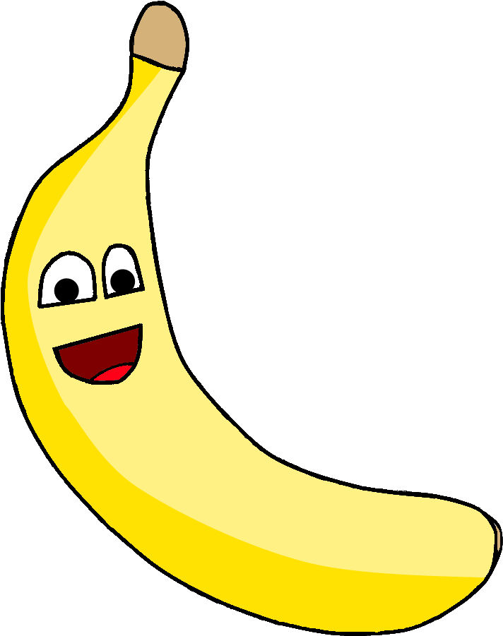 Banana Clipart Happy - Banana Clipart Happy (784x952)