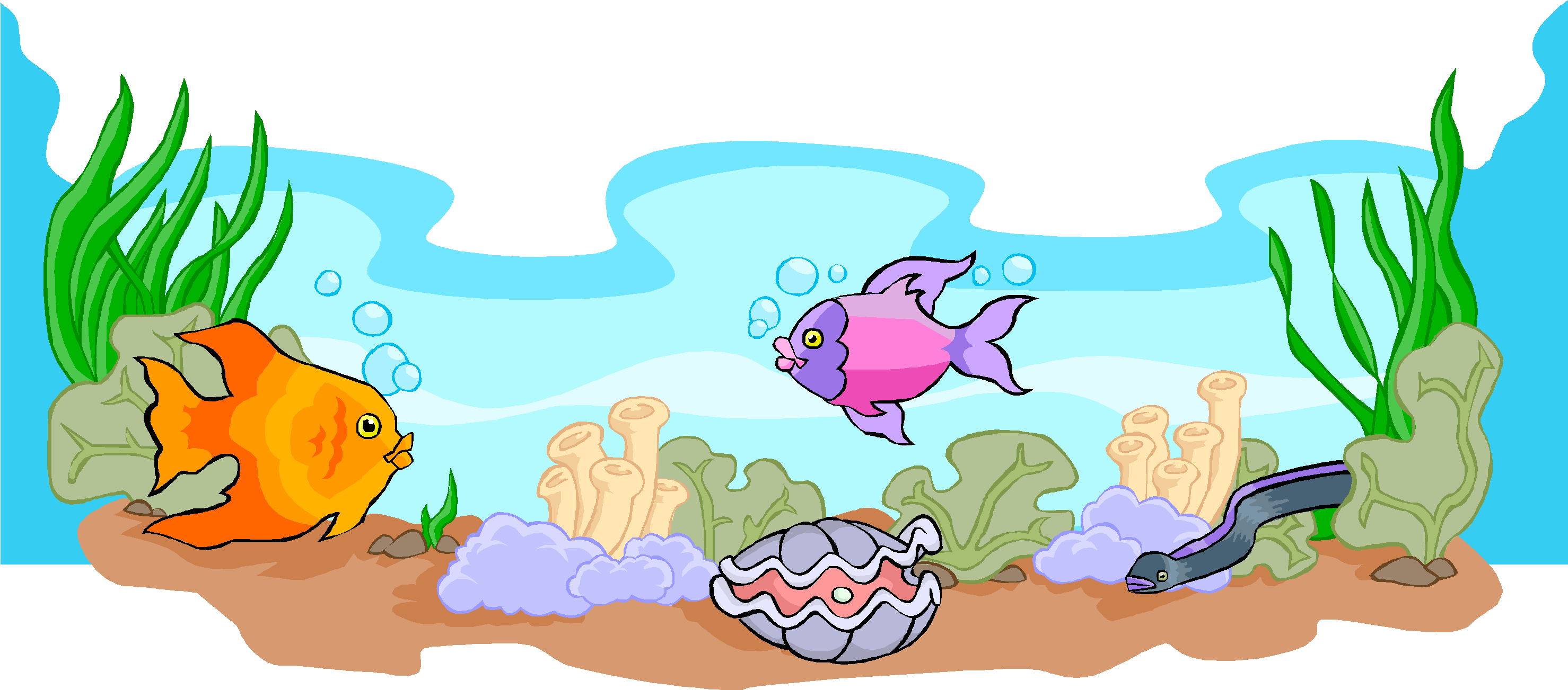 Pacific Ocean Biome - Marine Ecosystem Clipart (3117x1398)