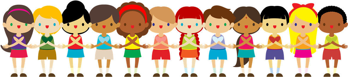 Outstanding Early Childhood Education Preschool In - Children Holding Hands Border (1256x291)