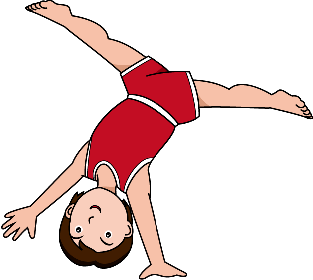Gymnastic Tumbling Clipart Image - Gymnastics (628x561)