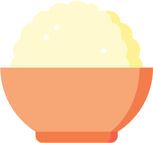 Chinese Food, Food And Restaurant, Food, Japanese Food, - Rice Flat Icon Png (512x512)