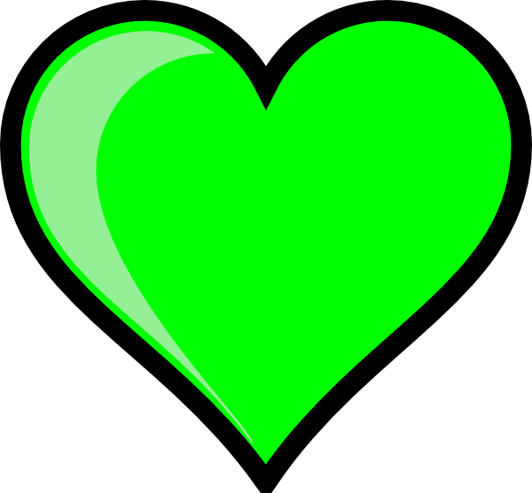 Neon Green Bubble Heart - Heart In Bubble Letters (600x557)