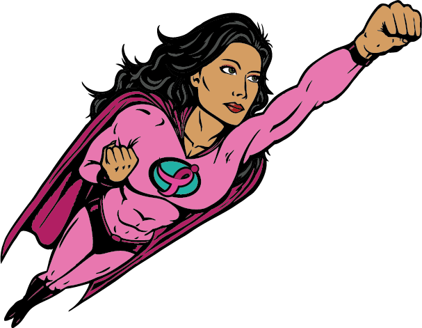 Enter Our Superheroes - Superhero In Pink Transparent (607x471)