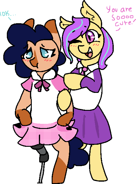 Nootaz, Clothes, Cute, Dialogue, Dress, Oc, Oc - Cartoon (458x618)