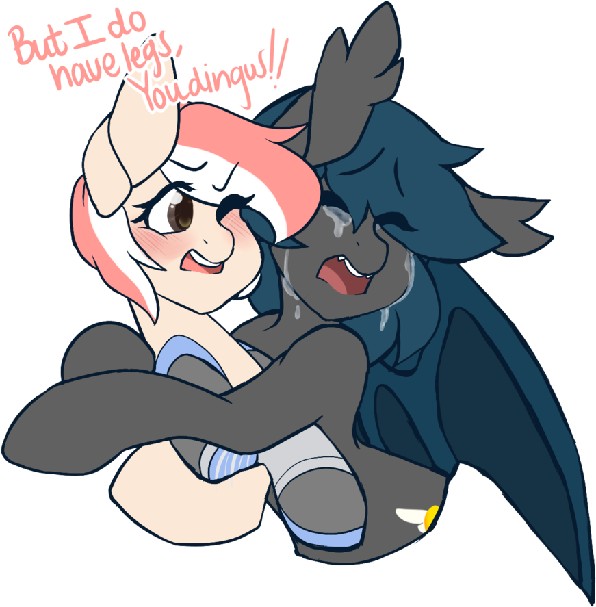 Mimisaurusrex, Bat Pony, Blushing, Commission, Crying, - Prosthesis (1024x1024)