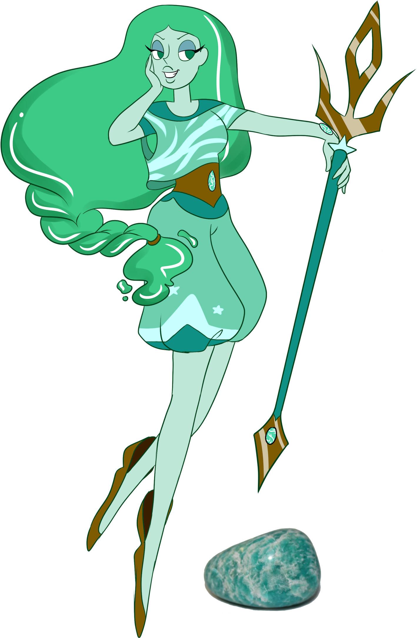 Anime - Amazonite Gem Steven Universe (1500x2257)