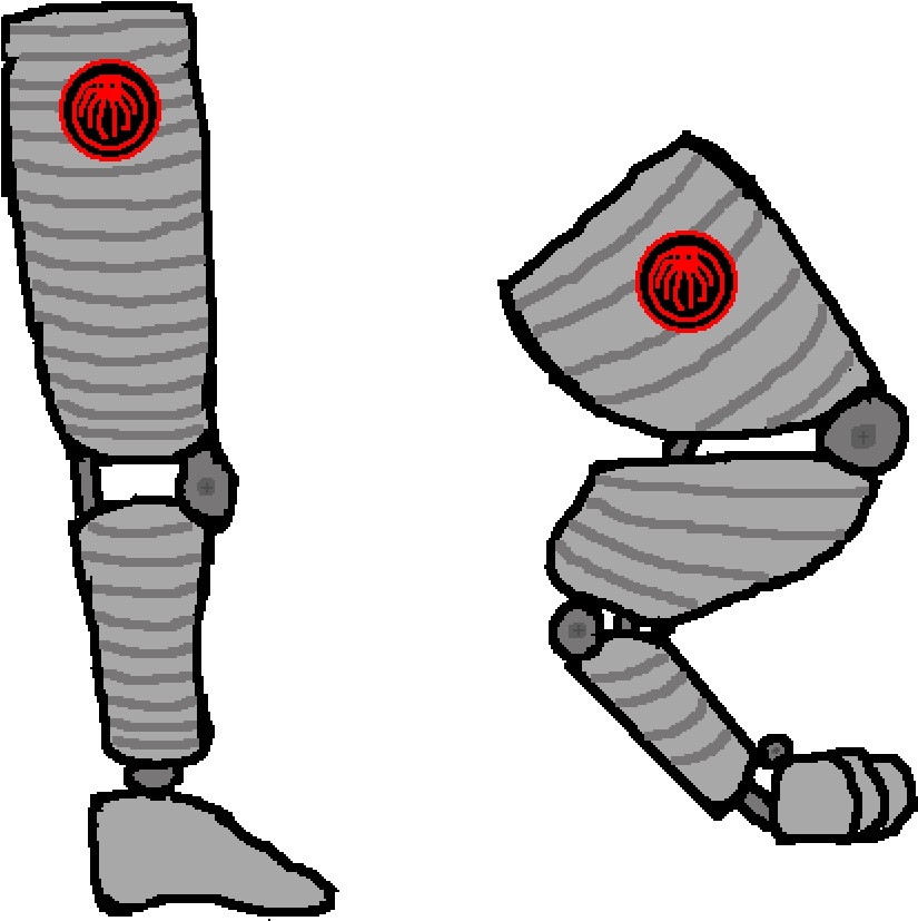 Prosthetic Leg For A New Character - Cartoon (1000x1000)