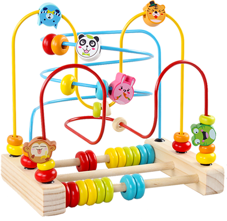 Children Beaded Around The Beads Early Childhood Education - 8 12 Ay Bebek Eğitici Oyuncaklar (800x800)