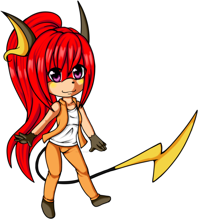 Redraw Chibi Rose The Raichu By Keyarahedgehog09 - Cartoon (852x938)