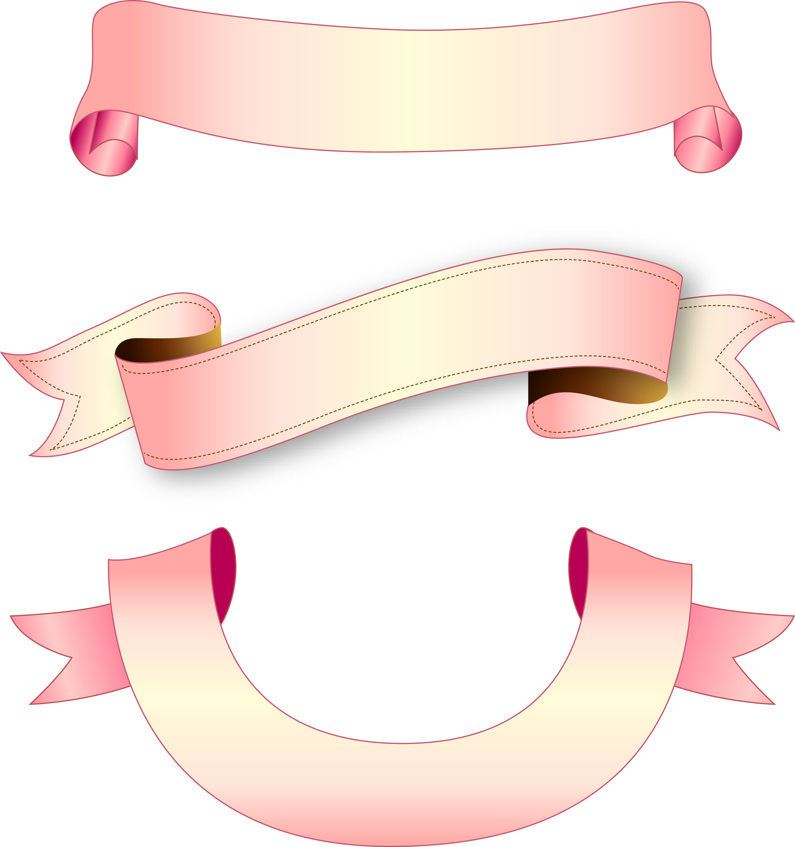 Title Box Stereo Ribbon Vector - Graphic Design (2779x2959)