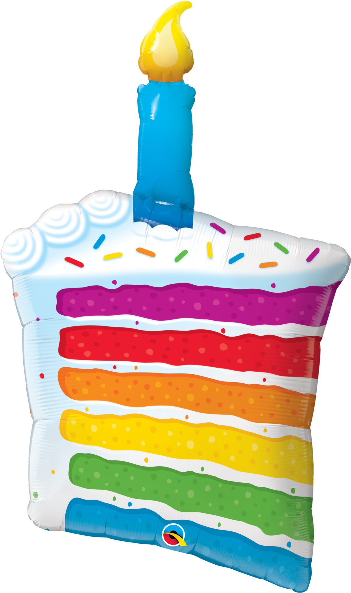 Rainbow Birthday Cake Clipart (1203x2048)