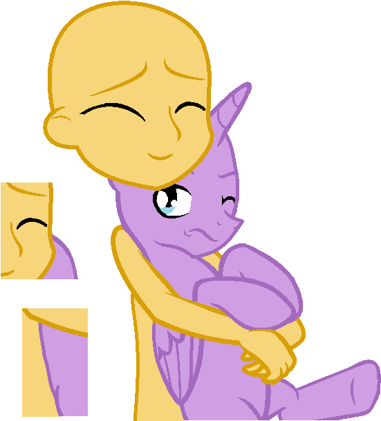 Boy And Stallion Hug Base By Baumbs - Mlp Eg Hug Base (598x661)