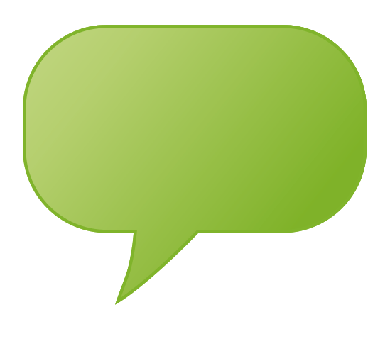 Guacamole Green Speech Bubble Icon Free - Table (605x548)