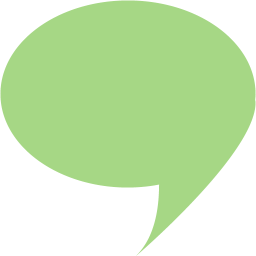 Guacamole Green Speech Bubble 4 Icon - Speech Bubble Png Green (512x512)