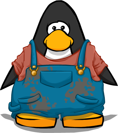 Train Engineer Outfit Pc - Penguin With A Top Hat (376x424)