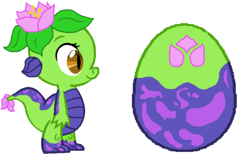 Baby Flower Dragon Adopt By Crisruiz On Filly - Mlp Female Baby Dragon (1024x622)