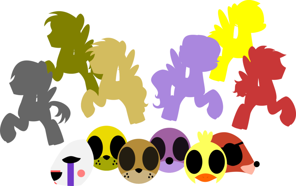 [mlp-fnaf] They're Free By Carloscreations On Deviantart - Mlp Base Fnaf Eg (1024x644)