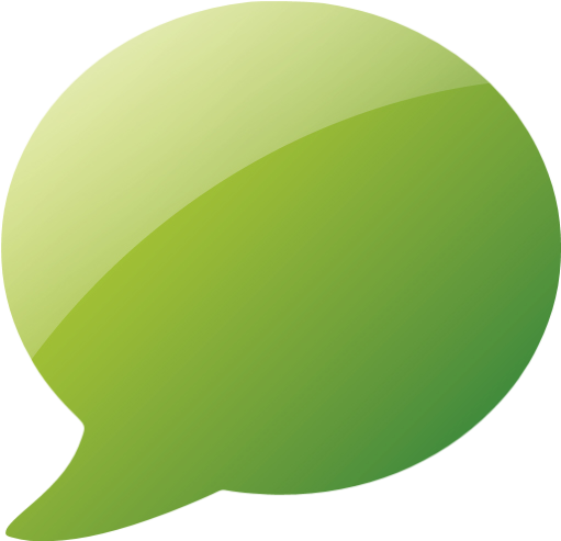Web 2 Green Speech Bubble Icon - Green Png Speech Bubbles (512x512)