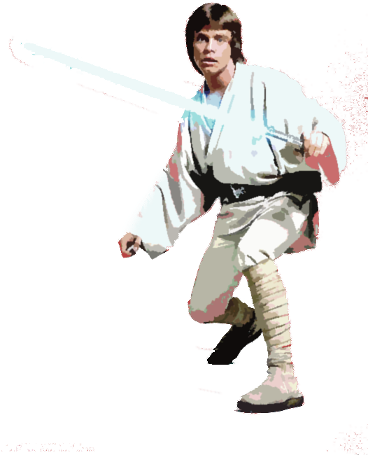 Luke Skywalker Png Free Download - Star Wars Vs Harry Pottrr (529x768)
