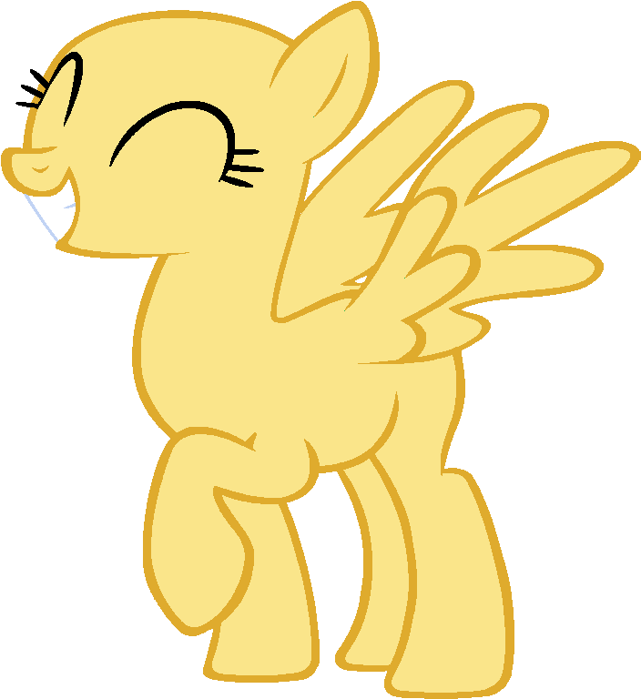 Mlp Happy Pegasus Base (725x783)