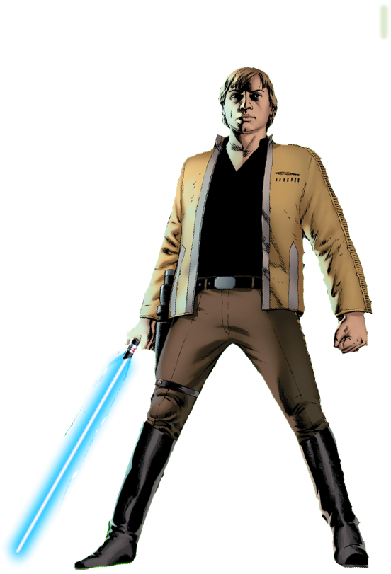 Luke Skywalker Render By Manyueru - Luke Skywalker Comic Png (576x864)