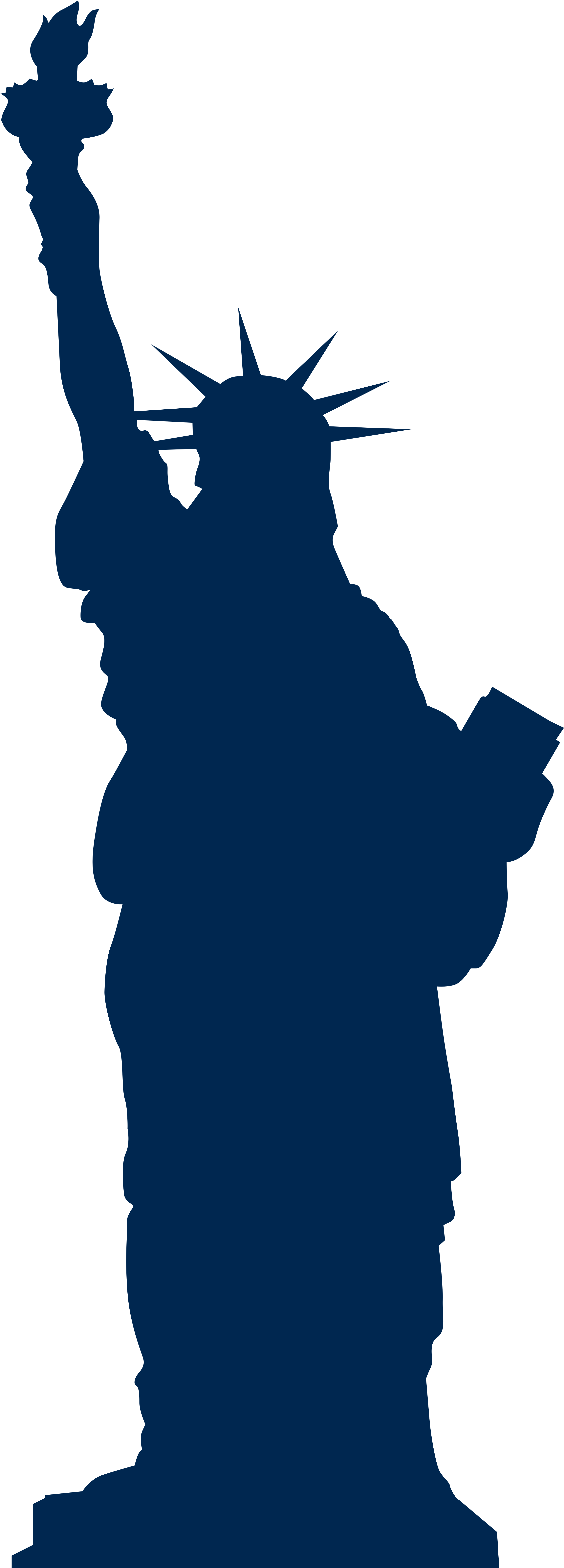 Statue Of Liberty Silhouette Png Clip Art Image - Statue Of Liberty (2879x8000)