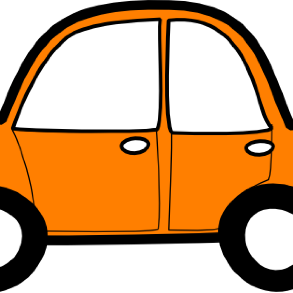 Auto Clipart Auto Clip Art Clip Art Library Dinosaur - Carro Desenho Laranja Png (1024x1024)