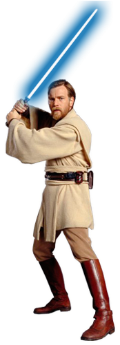 Kenobi And Vader Engaged In An Epic And Furious Duel - Star Wars Character Encyclopedia (280x500)