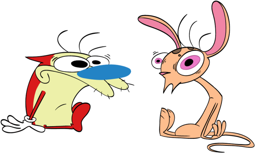 Ren And Stimpy By Cosmic-doodle - Ren And Stimpy Png (900x668)