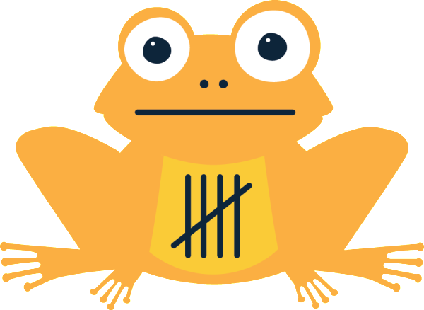 Hello, I'm Tallying Toad - Tally Marks Cllipart (600x438)