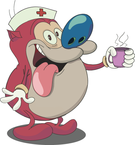 Nurse Stimpy By Honeyloo - Ren And Stimpy Nurse Stimpy (438x472)