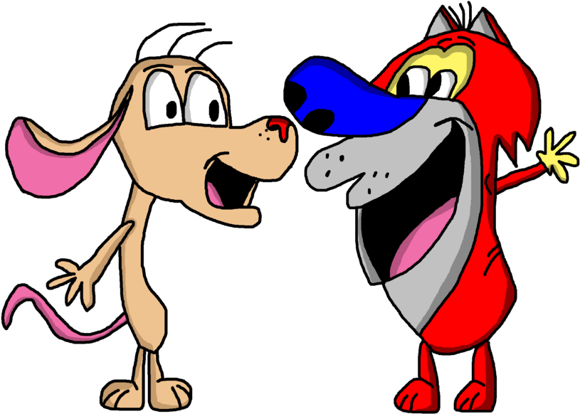 Hanna Barbera Style Ren And Stimpy By Atarster - Hanna Barbera Ren And Stimpy (1024x769)