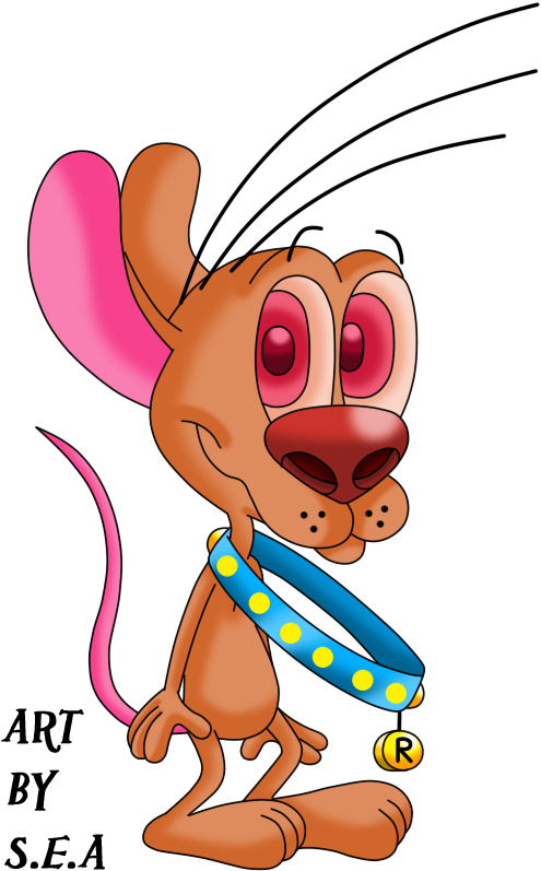 Ren And Stimpy Oc-skinny Renimpy By Skunkynoid - Cartoon (513x818)