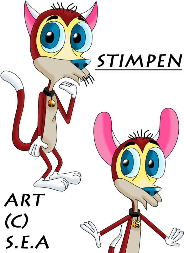 Ren And Stimpy Oc-cat And Chihuahua Stimpen By Skunkynoid - Chihuahua Ren Hoek (600x860)