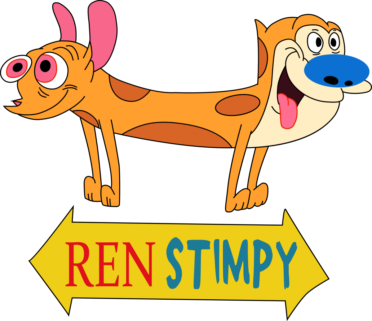 Cat Dog/ Ren And Stimpy - Jack Daniels (1200x1037)