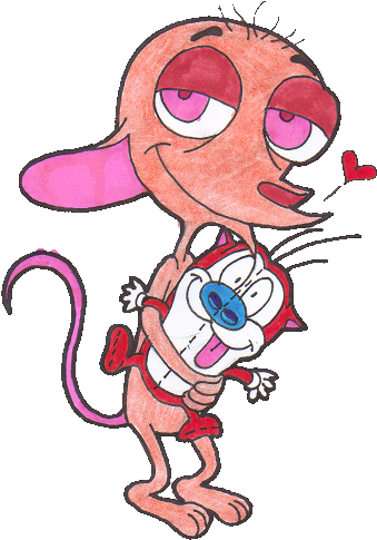 Ren And Stimpy - Ren & Stimpy Love (403x539)