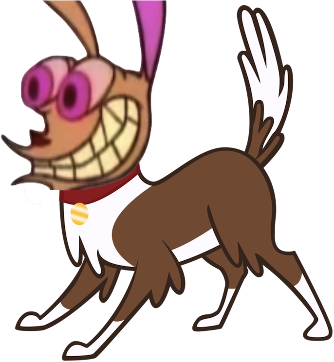 Ren And Stimpy, Ren Hoek, Renona, Safe, Wat, Winona - My Little Pony Winona (750x750)