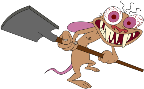 Ren And Stimpy Wallpaper Called Ren With A Shovel - Comics (1024x658)