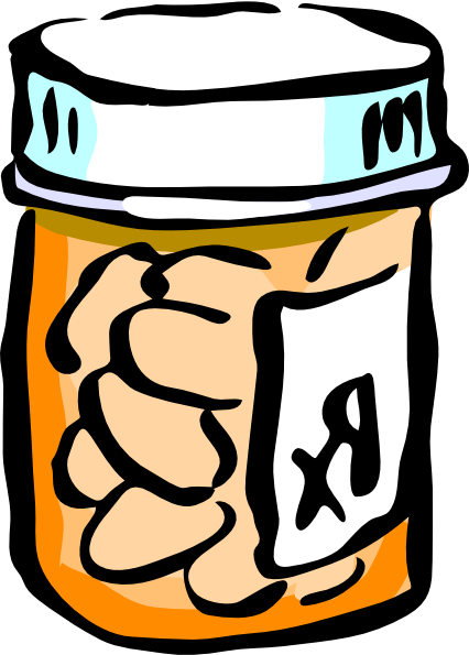 Medicine Bottle Clip Art - Medicine Bottle Clip Art (426x595)