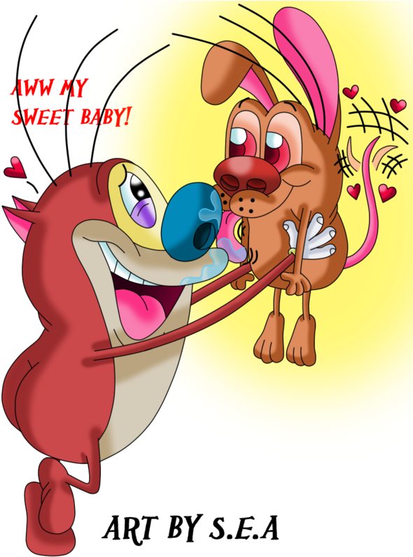 Ren And Stimpy-stimpy And Impy By Skunkynoid - Ren And Stimpy Stimpy (600x797)