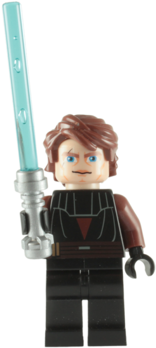 Lego Anakin Skywalker Minifigure With Blue Lightsaber - Lego Star Wars: Anakin Skywalker (clone) Minifigure (700x700)