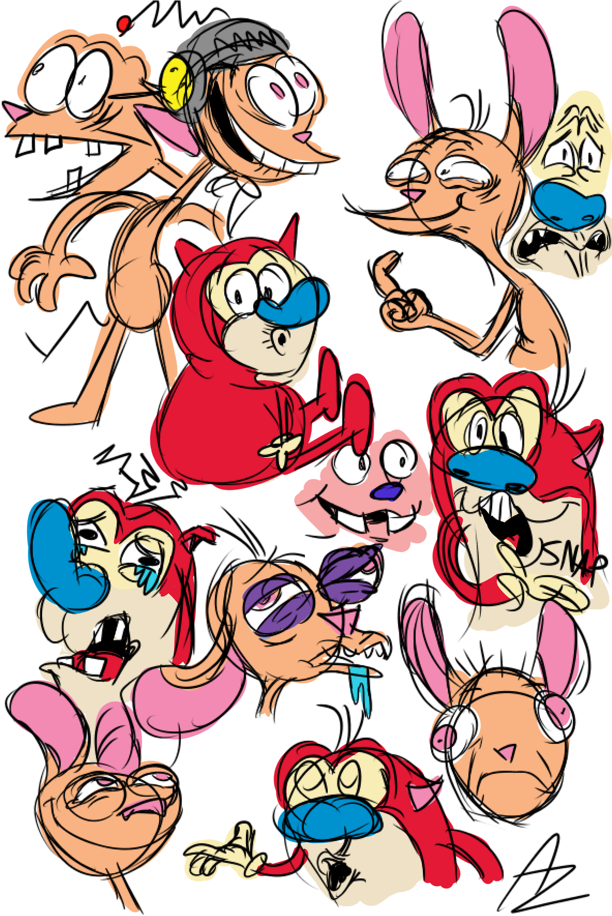 Ren And Stimpy Ren & Stimpy The Ren And Stimpy Show - Stimpson J. Cat (1280x1920)